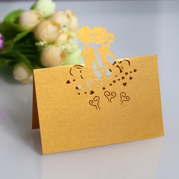 50Pcs Boys And Girls Stereo Laser Hollowed Out Table Card Wedding Celebration Seat Card / Name Card / Place Card / Name Card Tag
50Pcs Boys And Girls Stereo Laser Hollowed Out Table Card Wedding Celebration Seat Card / Name Card / Place Card / Name Card Tag