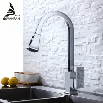 Kitchen Faucets Chrome Single Handle Pull Out Kitchen Tap Single Hole Handle Swivel 360 Degree Water Mixer Tap Mixer Tap 866399L 
Kitchen Faucets Chrome Single Handle Pull Out Kitchen Tap Single Hole Handle Swivel 360 Degree Water Mixer Tap Mixer Tap 866399L