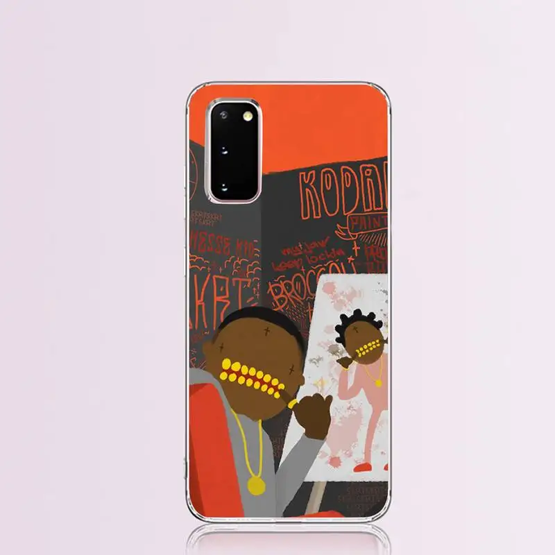 PENGHUWAN Kodak Nero Rapper Cover Black Soft Shell Phone Case for Samsung S9 plus S5 S6 S7 edge S8 S10 plus