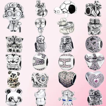 2019 100% 925 Sterling Silver Classic Heart-shaped Crown Koala Owl Cat Duck Alien Turtle Panda DIY Bracelet String Free Shipping 
2019 100% 925 Sterling Silver Classic Heart-shaped Crown Koala Owl Cat Duck Alien Turtle Panda DIY Bracelet String Free Shipping