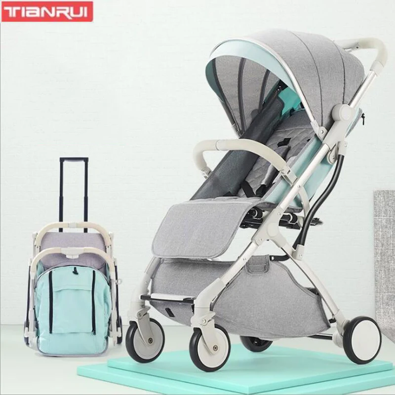 

TIANRUI Baby stroller High landscape stroller Can sit and lay ultra light portable folding stroller baby seat on the plane