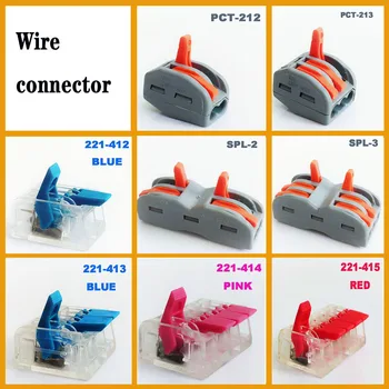 Wire Connector plug-in mini fast connector wire terminal block connector PCT-212 PCT-213 push in Electrical Cable connector
Wire Connector plug-in mini fast connector wire terminal block connector PCT-212 PCT-213 push in Electrical Cable connector