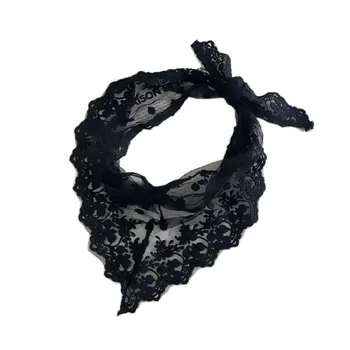 Lace Plain Color Scarf Women Spring and Autumn Winter New Korean Fashion Beautiful Versatile Small Scarf Wrist Triangle Towel
Lace Plain Color Scarf Women Spring and Autumn Winter New Korean Fashion Beautiful Versatile Small Scarf Wrist Triangle Towel