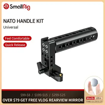 SmallRig Cheese Handle Nato Handle With 70mm Nato Rail Cold Shoe 1/4" and 3/8" Thread Hole for DSLR Camera Cage Grip Handle-2003
SmallRig Cheese Handle Nato Handle With 70mm Nato Rail Cold Shoe 1/4" and 3/8" Thread Hole for DSLR Camera Cage Grip Handle-2003