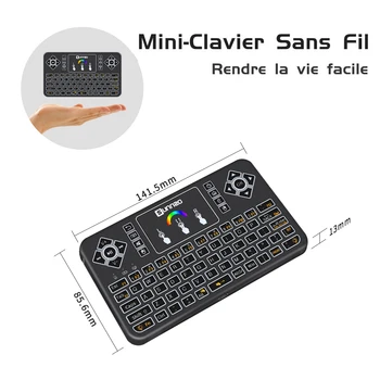 Q9 Mini 2.4GHz Wireless Keyboard Colorful Backlit Touchpad Fly Air Mouse Remote Control for Android/Windows/Google Smart Tv Box
Q9 Mini 2.4GHz Wireless Keyboard Colorful Backlit Touchpad Fly Air Mouse Remote Control for Android/Windows/Google Smart Tv Box