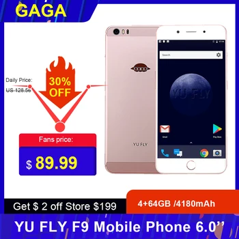 

YU FLY F9 Mobile Phone 6.0 Inch FHD+ 4180mAh 6GB RAM 128GB ROM Snapdragon 653 Octa Core 16MP+16MP 4G Smartphone