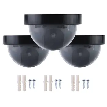 3pcs Outdoor Indoor Dome Shape Dummy Camera Surveillance Simulation Camera Security Cam With Warning Flash LED Light
3pcs Outdoor Indoor Dome Shape Dummy Camera Surveillance Simulation Camera Security Cam With Warning Flash LED Light