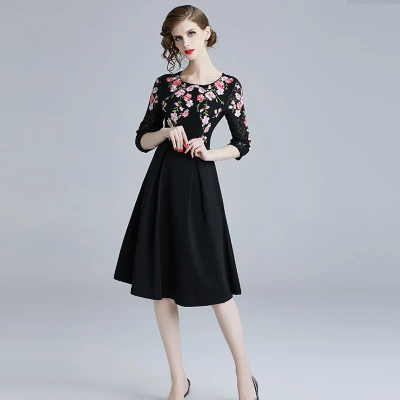 Photo Shoot #2019 Spring Clothing New Style Lace Embroidered Joint Mock Two-Piece Slim Fit Slimming Dress Women's
Photo Shoot #2019 Spring Clothing New Style Lace Embroidered Joint Mock Two-Piece Slim Fit Slimming Dress Women's