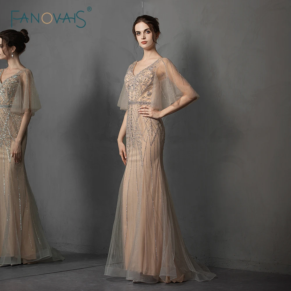 Elegant Mermaid Evening Dresses 2019 Handmade Beaded Evening Gown Formal Party Dress Open Back Vestido de Fiesta de Noche
Elegant Mermaid Evening Dresses 2019 Handmade Beaded Evening Gown Formal Party Dress Open Back Vestido de Fiesta de Noche