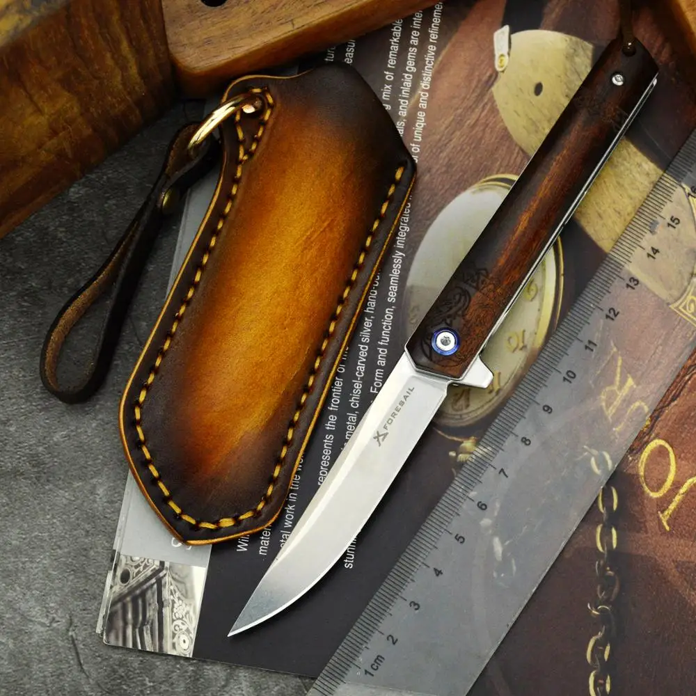 FORESAIL-EDC Folding Knife M390 Powder Steel Wood Handle Lightweight Pocket Knife with Sheath for Self Defense Outdoor Hunting
FORESAIL-EDC Folding Knife M390 Powder Steel Wood Handle Lightweight Pocket Knife with Sheath for Self Defense Outdoor Hunting