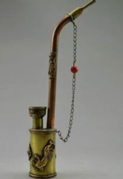 Collectible Decorated Handwork Copper Dragon Phoenix Lizard Smoking Pipe L15CM free shipping
Collectible Decorated Handwork Copper Dragon Phoenix Lizard Smoking Pipe L15CM free shipping