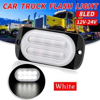White 8LED 24W Car Truck Motorcycle Urgent Signal Light Flash 12-24V For SUV High Heat Dissipation High Thermal Conductivity
White 8LED 24W Car Truck Motorcycle Urgent Signal Light Flash 12-24V For SUV High Heat Dissipation High Thermal Conductivity