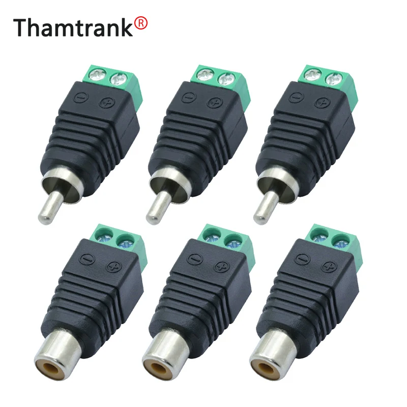 10set/20pc Speaker Wire Cable to Audio Male Female RCA Connector RCA to screw Terminal Block Adapter AV Jack Plug soldering free
10set/20pc Speaker Wire Cable to Audio Male Female RCA Connector RCA to screw Terminal Block Adapter AV Jack Plug soldering free