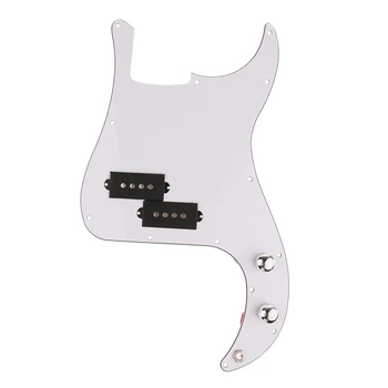 Loaded Prewired 3-ply White Pickguard Bass Pickguard W/ Pickup For PB Precision Bass
Loaded Prewired 3-ply White Pickguard Bass Pickguard W/ Pickup For PB Precision Bass