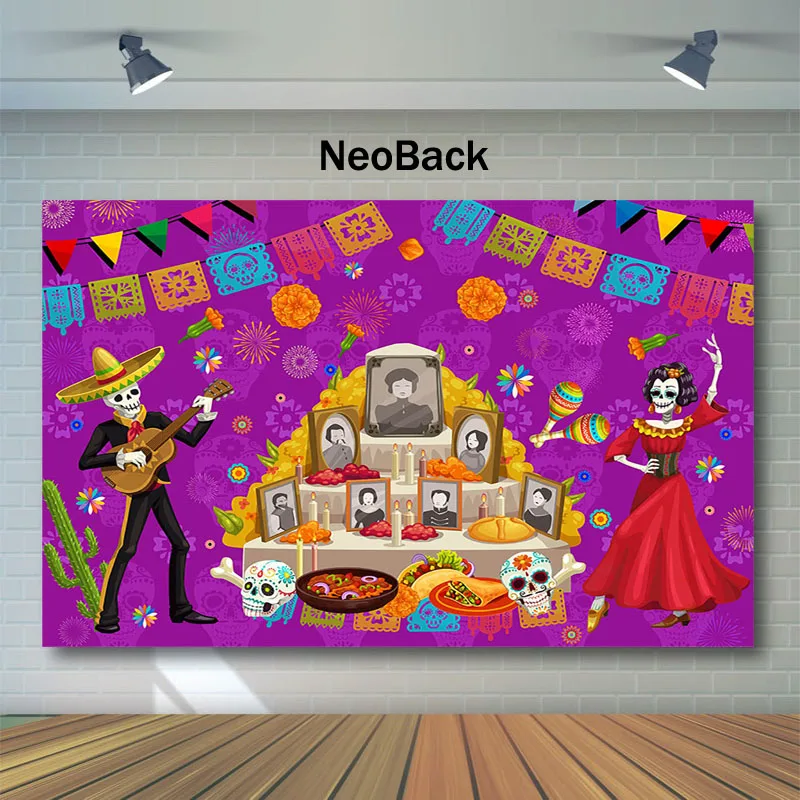 NeoBack Day of The Dead Backdrop Mexican Sugar Skull Photography Backdrops Dia DE Los Muertos Dress-up Party Photo Background
NeoBack Day of The Dead Backdrop Mexican Sugar Skull Photography Backdrops Dia DE Los Muertos Dress-up Party Photo Background