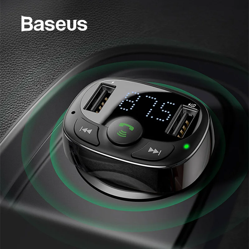 Baseus FM Transmitter Handsfree Bluetooth Car Kit MP3 Player With 3.4A Dual USB Car Charger FM Modulator Transmiter
Baseus FM Transmitter Handsfree Bluetooth Car Kit MP3 Player With 3.4A Dual USB Car Charger FM Modulator Transmiter