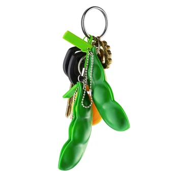 1 Pack Creative Squeeze Bean Keychain Practical Fidget Toy Stress Relieving Pea Chain Toy for Children Adults Green 
1 Pack Creative Squeeze Bean Keychain Practical Fidget Toy Stress Relieving Pea Chain Toy for Children Adults Green