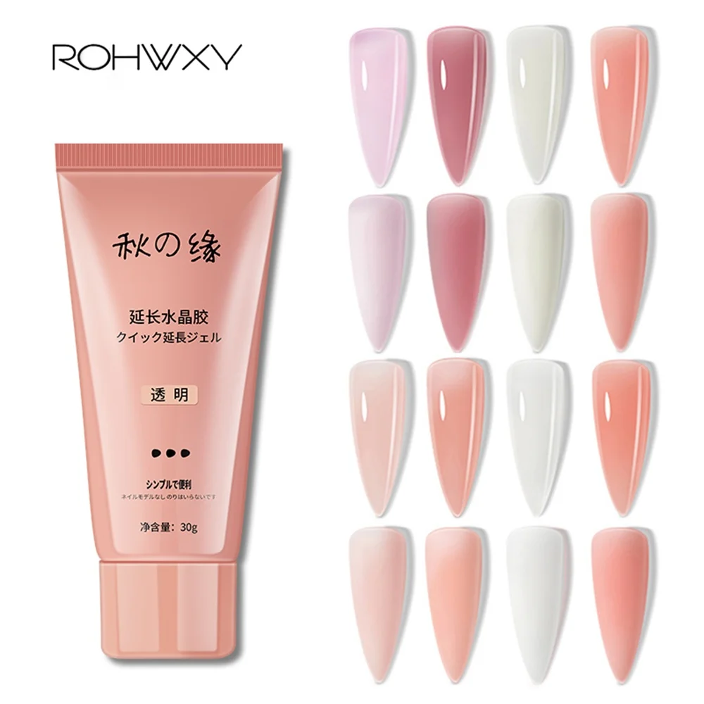 Полигель ROHWXY для ногтей инструменты дизайна гель наращивания маникюр лак 30 мл ногтей|Гель ногтей| |