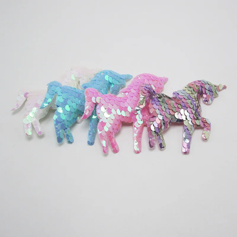 20pcs/lot 9*7cm Glitter Unicorn Appliques with Sequins Embroider Padded Patches for Clothes Sewing Supplies Hair Hat Ornament
20pcs/lot 9*7cm Glitter Unicorn Appliques with Sequins Embroider Padded Patches for Clothes Sewing Supplies Hair Hat Ornament