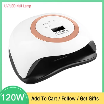 120W UV Lamp Nail Polish Dryer 42 LEDs Light Drying Fingernail&Toe nail Gel Curing Nail Art Dryer Manicure for Blueque V1
120W UV Lamp Nail Polish Dryer 42 LEDs Light Drying Fingernail&Toe nail Gel Curing Nail Art Dryer Manicure for Blueque V1