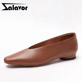 ZALAVOR Women Pumps Genuine Leather Shoes Round Toe Low Heels Shoes Simple Slip On Shoes Casual Lazy Office Shoes Size 34-40 
ZALAVOR Women Pumps Genuine Leather Shoes Round Toe Low Heels Shoes Simple Slip On Shoes Casual Lazy Office Shoes Size 34-40