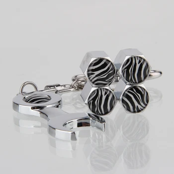 Zebra pattern Car Tire Wheel Valve Caps with Wrench Car Key Chain Ring Dust Proof Tyre Air Cover Bike Motor Universal Accessory
Zebra pattern Car Tire Wheel Valve Caps with Wrench Car Key Chain Ring Dust Proof Tyre Air Cover Bike Motor Universal Accessory