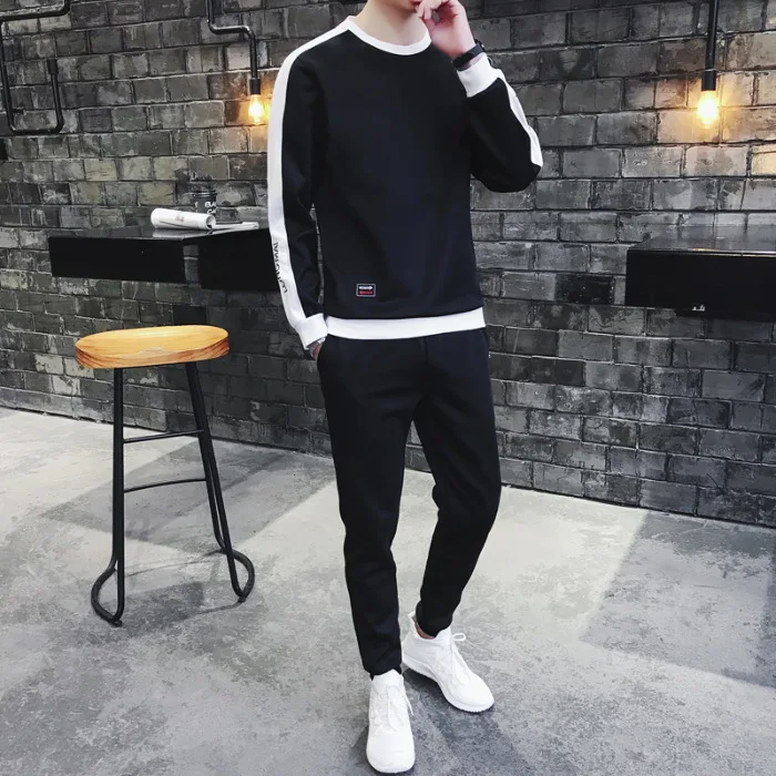 MEN'S Long-sleeved T-shirt Leisure Suit a Set of 2019 Spring And Autumn New Style Korean-style Popular Brand Middle School Stude
MEN'S Long-sleeved T-shirt Leisure Suit a Set of 2019 Spring And Autumn New Style Korean-style Popular Brand Middle School Stude