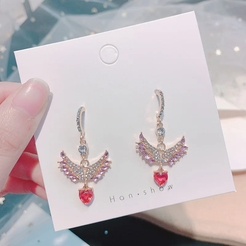 MWsonya New Korean Temperament Sweet Angel Wings Rhinestone Pendant Earrings Elegant for Women Love Earrings Jewelry Gifts
MWsonya New Korean Temperament Sweet Angel Wings Rhinestone Pendant Earrings Elegant for Women Love Earrings Jewelry Gifts