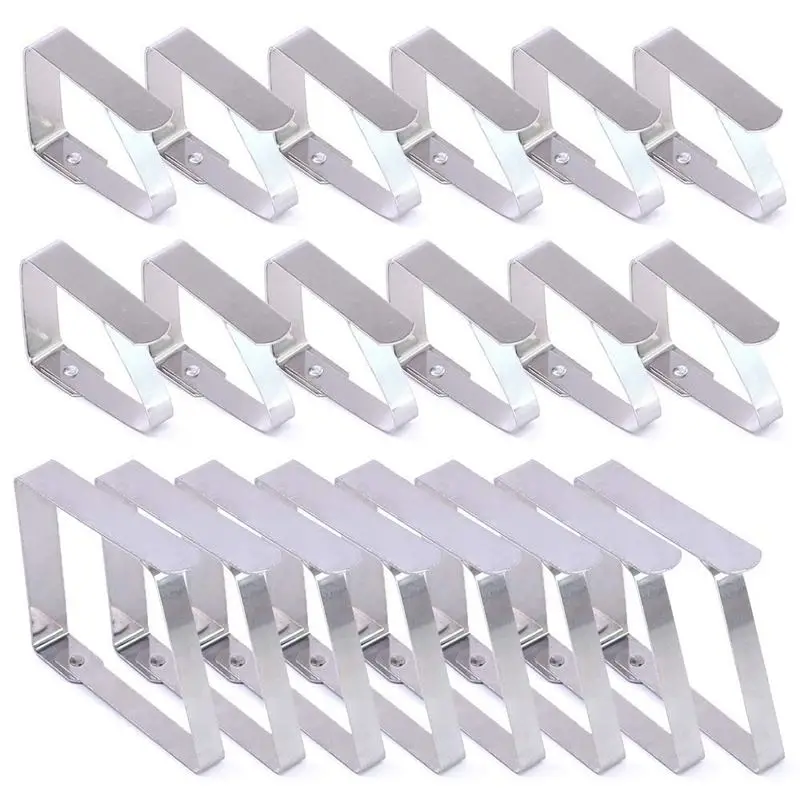 20Pcs 2 Sizes Stainless Steel Outdoor Table Cloth Clip Table Cover Clamps, Perfect for Home, Parties, Picnics, Restaurant, Weddi
20Pcs 2 Sizes Stainless Steel Outdoor Table Cloth Clip Table Cover Clamps, Perfect for Home, Parties, Picnics, Restaurant, Weddi