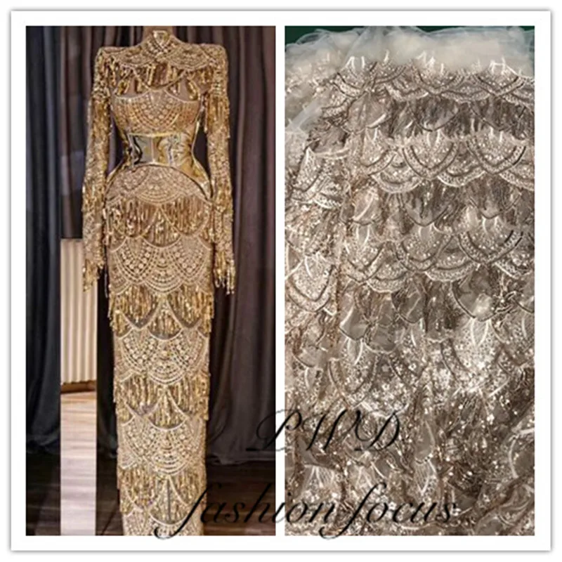 Tassels Sequins Style Elastic African Lace Fabrics 2019 High Quality Sequins Net Embroidered Tulle Lace Material Wedding Fabrics
Tassels Sequins Style Elastic African Lace Fabrics 2019 High Quality Sequins Net Embroidered Tulle Lace Material Wedding Fabrics