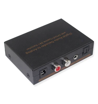 Digital to Analog Audio Converter 3.5mm Jack 2xRCA Amplifier Decoder Optical Fiber Coaxial Signal to Analog DAC Spdif Stereo
Digital to Analog Audio Converter 3.5mm Jack 2xRCA Amplifier Decoder Optical Fiber Coaxial Signal to Analog DAC Spdif Stereo