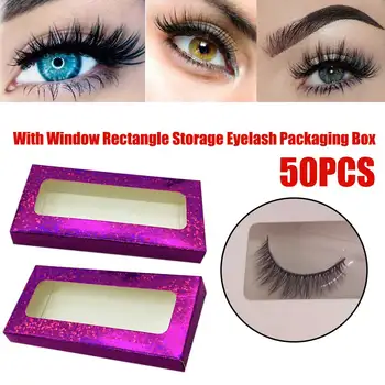 50pcs False Lashes Paperboard Shop Rectangle Eyelash Packaging Box Accessories With Window Makeup Supplies Organizer Empty Case
50pcs False Lashes Paperboard Shop Rectangle Eyelash Packaging Box Accessories With Window Makeup Supplies Organizer Empty Case