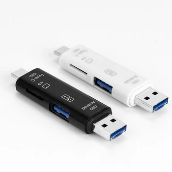 Universal 5 In1 Mini SD OTG Data Cable Converter Micro USB To Type C Memory Micro SD TF Laptop PC Smartphone for Samsung Huawei
Universal 5 In1 Mini SD OTG Data Cable Converter Micro USB To Type C Memory Micro SD TF Laptop PC Smartphone for Samsung Huawei