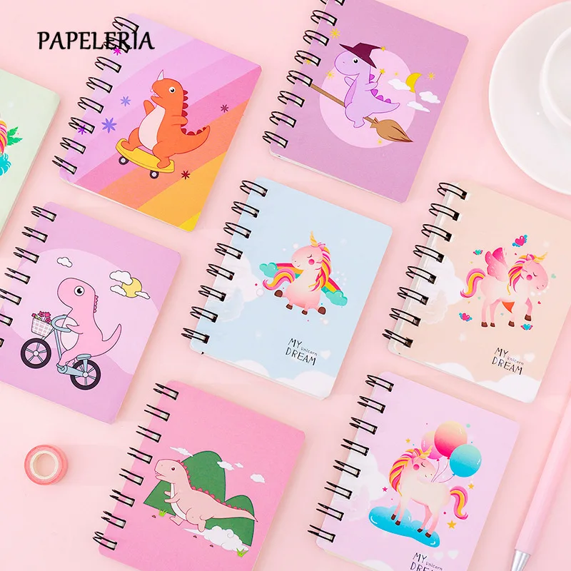 Mini Notebook Kawaii Dinosaur Unicorn A7 Notebook 80 Page Paper Notepad Diary Writting Paper Office School Supplies Stationery
Mini Notebook Kawaii Dinosaur Unicorn A7 Notebook 80 Page Paper Notepad Diary Writting Paper Office School Supplies Stationery