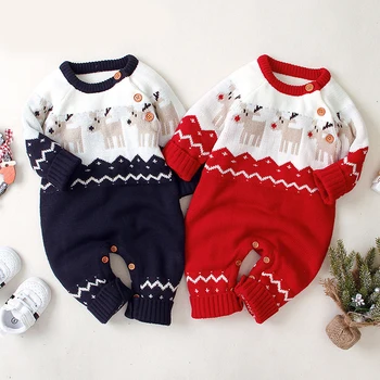 Christmas Baby Clothes Autumn Winter Knitted Baby Romper Deer Newborn Baby Boy Romper Infant Jumpsuit Cotton Toddler Girl Romper
Christmas Baby Clothes Autumn Winter Knitted Baby Romper Deer Newborn Baby Boy Romper Infant Jumpsuit Cotton Toddler Girl Romper