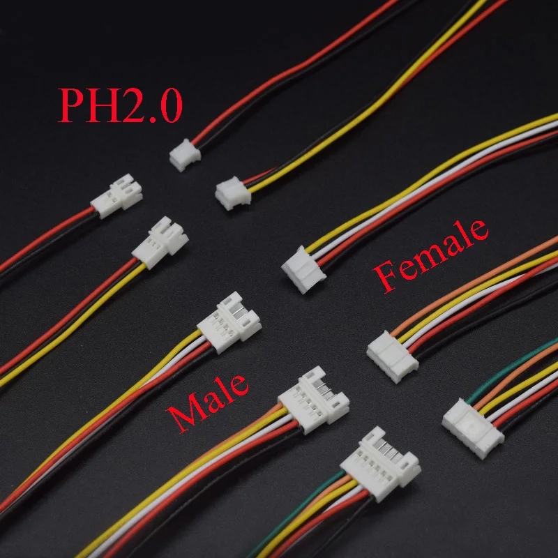 10PCS Micro JST PH 2.0 Male Female Plug Connector Cable 2P 3P 4P 5P 6PIN Pitch 2.0mm Connector With Wire Cables 200mm 26AWG
10PCS Micro JST PH 2.0 Male Female Plug Connector Cable 2P 3P 4P 5P 6PIN Pitch 2.0mm Connector With Wire Cables 200mm 26AWG