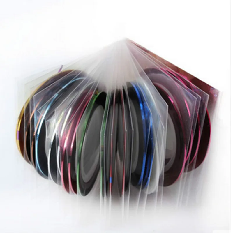 30Pcs Mixed Colorful Beauty Rolls Striping Decals Foil Tips Tape Line DIY Design Nail Art Stickers For Nail Art Decorations
30Pcs Mixed Colorful Beauty Rolls Striping Decals Foil Tips Tape Line DIY Design Nail Art Stickers For Nail Art Decorations