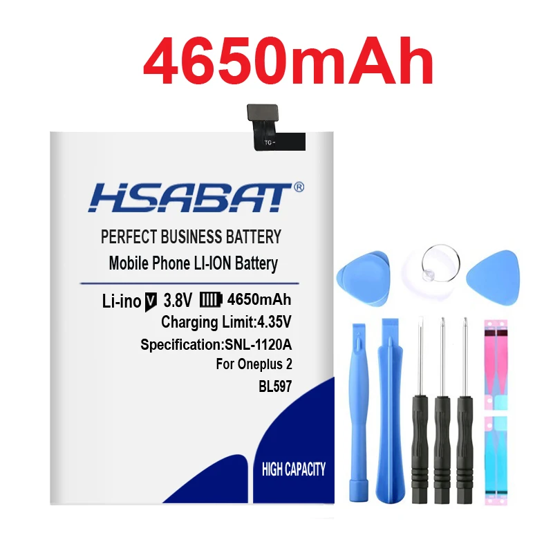 4650mAh BLP597 Battery for Oneplus 2 One Plus Two Batteries Replacement Batteries Lithium Polymer
4650mAh BLP597 Battery for Oneplus 2 One Plus Two Batteries Replacement Batteries Lithium Polymer