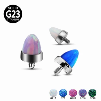 G23 Titanium Internally Threaded Opal Spikes Blaze Set Top Parts Replaceable Tongue Lip Ear Nipple Piercing Jewelry Accessories
G23 Titanium Internally Threaded Opal Spikes Blaze Set Top Parts Replaceable Tongue Lip Ear Nipple Piercing Jewelry Accessories