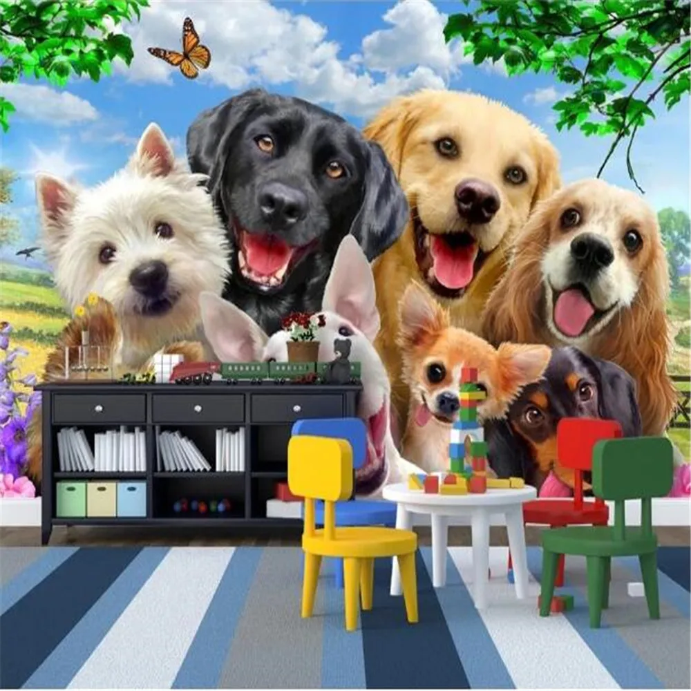 Milofi large mural cute cartoon grass group of dogs selfie like children's room background wallpaper wall cloth background wall
Milofi large mural cute cartoon grass group of dogs selfie like children's room background wallpaper wall cloth background wall