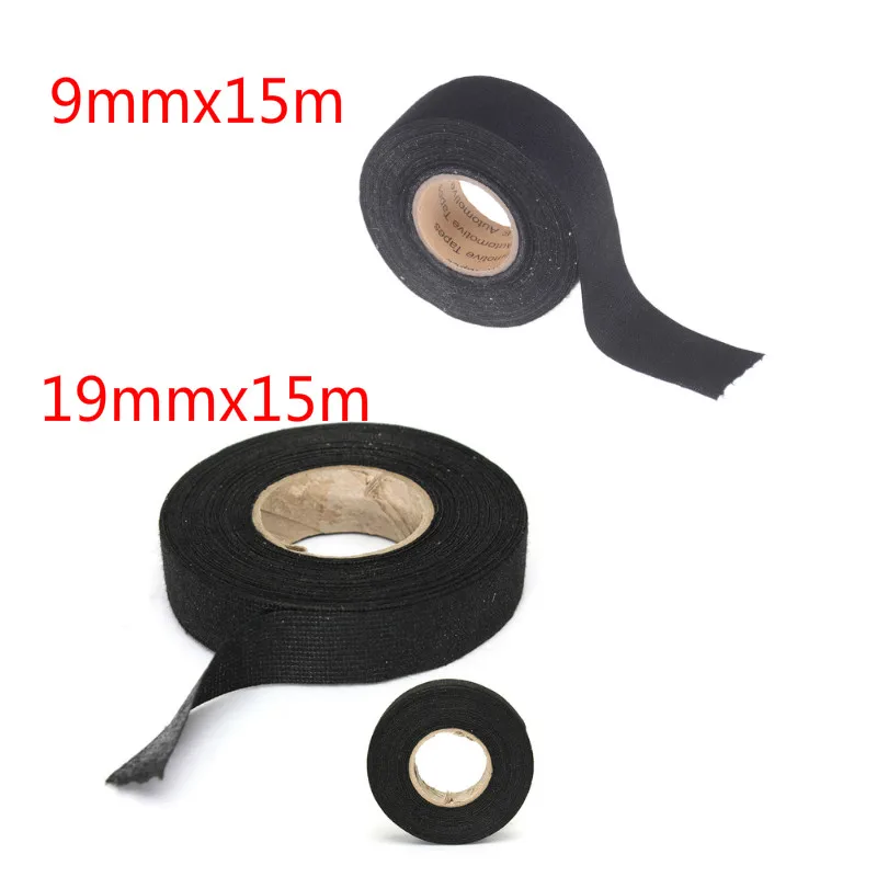 1pc Heat-resistant Wiring Harness Tape Looms Wiring Harness Cloth Fabric Tape Adhesive Cable Protection 19mmx15m 9mmx15m
1pc Heat-resistant Wiring Harness Tape Looms Wiring Harness Cloth Fabric Tape Adhesive Cable Protection 19mmx15m 9mmx15m