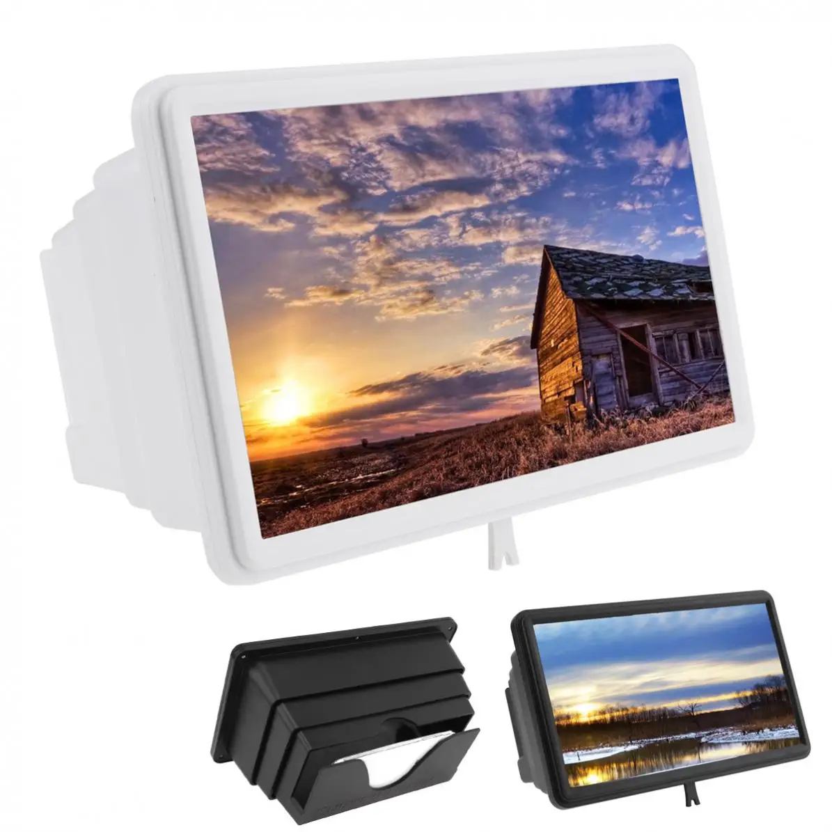 4X 12 Inch PMMA+ABS Adjustable Telescopic 3D Video Mobile Phone Screen Amplification Magnifier Support 3 Gear Regulation
4X 12 Inch PMMA+ABS Adjustable Telescopic 3D Video Mobile Phone Screen Amplification Magnifier Support 3 Gear Regulation