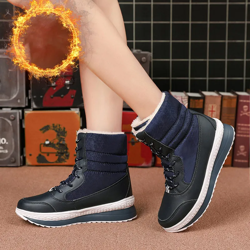 MCCKLE Women Snow Boots Warm Ankle Boots Woman Comfort Lace Up Women's Suede Platform Ladies Casual Short Plush Female Shoes
MCCKLE Women Snow Boots Warm Ankle Boots Woman Comfort Lace Up Women's Suede Platform Ladies Casual Short Plush Female Shoes