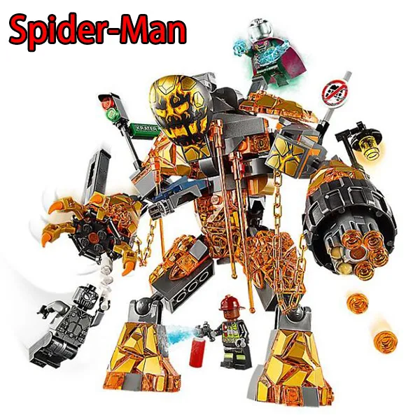 11313 Marvel Movie Super Heroes Molten Man Battle Spider-Man Building Block Toys Gift For Children Bricks Education 76128 
11313 Marvel Movie Super Heroes Molten Man Battle Spider-Man Building Block Toys Gift For Children Bricks Education 76128