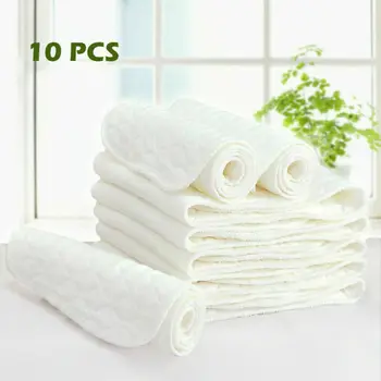 10PCS Soft Reusable Baby Cloth Diaper Nappy Liners insert 3 Layers Cotton Washable Baby care
10PCS Soft Reusable Baby Cloth Diaper Nappy Liners insert 3 Layers Cotton Washable Baby care