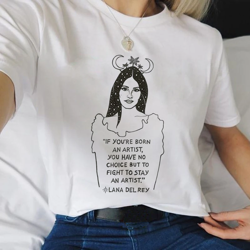 Ladies Casual White T-shirt Ladies Clothes Printed Women's T-shirt Summer Short Sleeve Harajuku Graphic T-shirt
Ladies Casual White T-shirt Ladies Clothes Printed Women's T-shirt Summer Short Sleeve Harajuku Graphic T-shirt