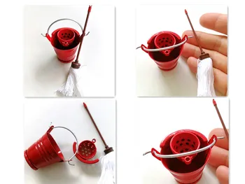 1:12 Doll House Miniature Broom Dustpan/Mop Bucket Set Dollhouse Cleaning Tool Kits Classic Toys Pretend Play Furniture Toys
1:12 Doll House Miniature Broom Dustpan/Mop Bucket Set Dollhouse Cleaning Tool Kits Classic Toys Pretend Play Furniture Toys