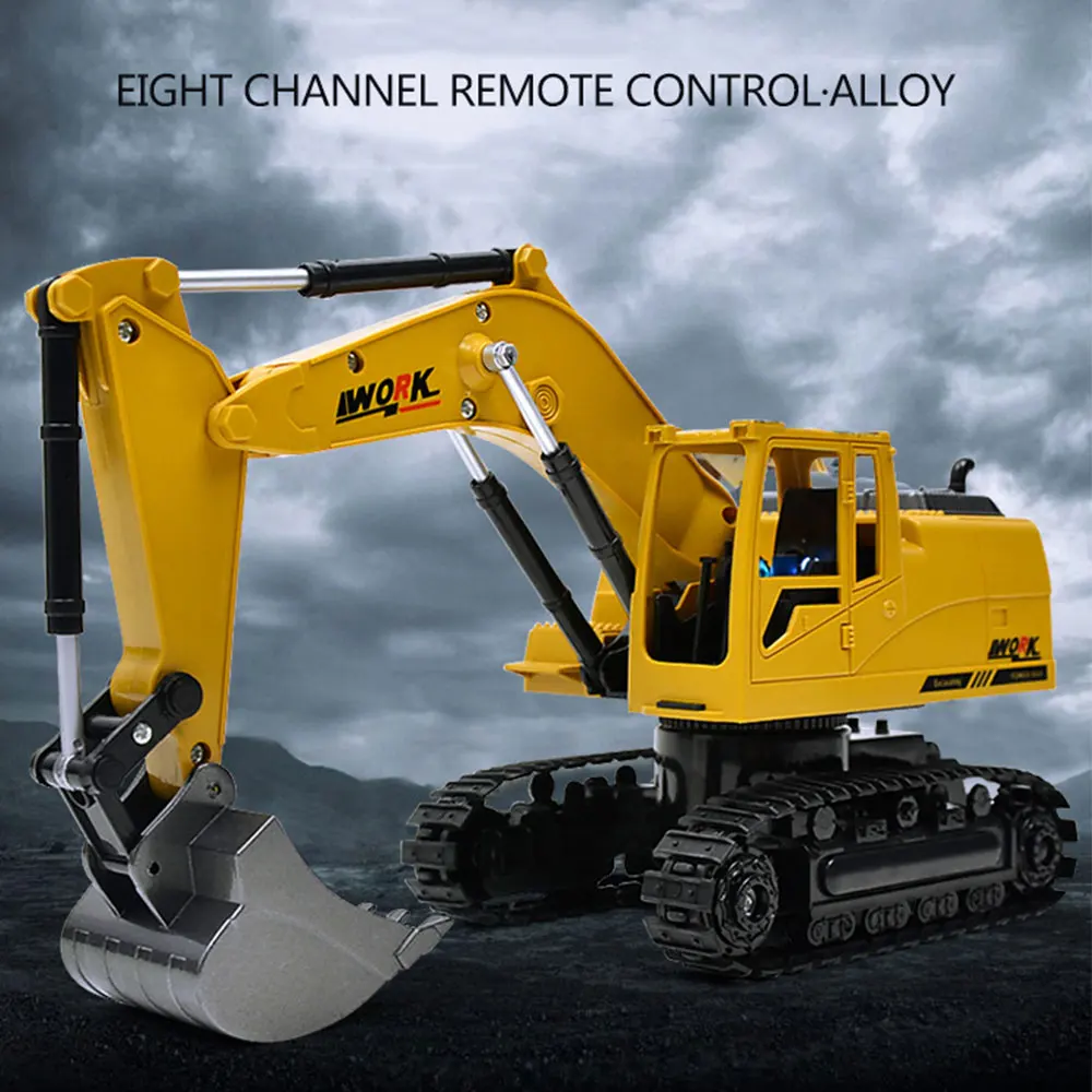 RC Engineering car HOT 8CH Simulation toy RC excavator toys with Musical and light Children's Boys RC truck Beach toys tractor
RC Engineering car HOT 8CH Simulation toy RC excavator toys with Musical and light Children's Boys RC truck Beach toys tractor