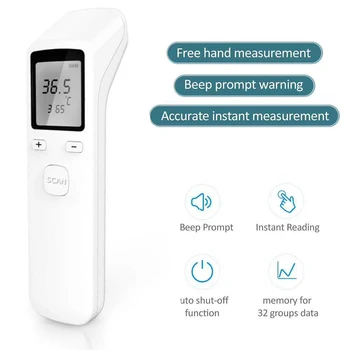 High Precision Non-contact Infrared Thermometer Handheld Forehead Electronic Instant Read thermometer For Adults and Kids
High Precision Non-contact Infrared Thermometer Handheld Forehead Electronic Instant Read thermometer For Adults and Kids