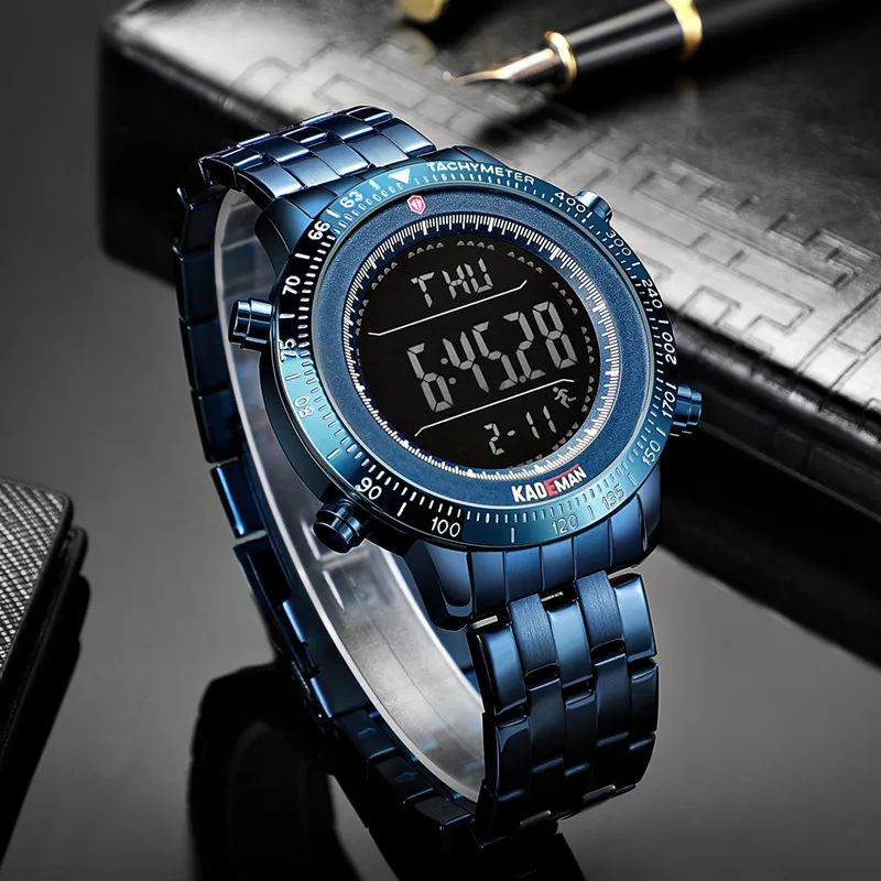 Luxury Full Steel Sport Men Watches TOP Quality Step Counter Outdoor Fashion Male Wristwatch 30M Waterproof Military Brand Watch 
Luxury Full Steel Sport Men Watches TOP Quality Step Counter Outdoor Fashion Male Wristwatch 30M Waterproof Military Brand Watch